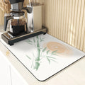 Axyaa Chinese Style Flowers Pattern Cup Mat Set for Dining Table