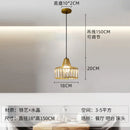 Axyaa Nordic Glass Pendant Light Cognac White Green Hanging Lamp