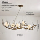 Axyaa Retro Branch Ceiling Chandelier Designer LED Hanging Light for Home Décor
