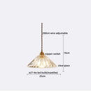 Axyaa Copper Glass LED Pendant Chandelier for Home Decor