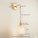 Axyaa Minimalist LED Wall Lamp with Pull Chain Switch