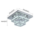 Axyaa Crystal LED Ceiling Chandelier for Modern Home Decor Lighting