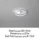 Axyaa Nordic Art LED Ceiling Lamp Modern Minimalist for Home Bedroom Study