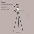 Axyaa Modern French Wrought Iron Floor Lamp for Livingroom Bedroom, LED Table Light