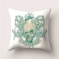 Skull Polyester Pillowcase 45X45CM Axyaa Home Decor Cushion Cover Square Sofa Decor