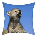 Axyaa Wildlife Wolf Decorative Pillow Sleeve for Home and Office Décor