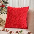 Axyaa Christmas Short Plush Pillow Cover Pumpkin Festival Decor Sofa Cushion