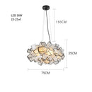 Axyaa Petal LED Pendant Lamp Modern Minimalist Bedroom Hanging Light
