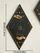 Axyaa Wooden Butterfly Wall Decor - Boho Witchy Home Pediments for Bedroom Decor