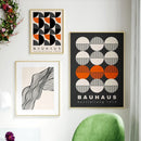 Axyaa Geometric Rainbow Lines Canvas Poster for Modern Living Room Decor