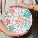 Luxury Gold-Trimmed Floral Tea Set by Axyaa: Exquisite Hand-Painted Cups and Saucers