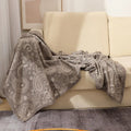 Axyaa Paisley Pattern Throw Blanket - Soft, Cozy, Jacquard Sofa Cover