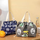 Axyaa Cartoon Fruit Thermal Picnic Lunch Bag Drawstring Tote for Women