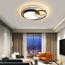 Axyaa Circle LED Ceiling Light Remote Control Bedroom Lamp Modern Living Room Lighting