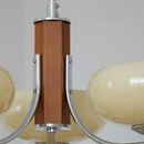 Axyaa Glass Chandelier Retro Ceiling Lamp Medieval Vintage Pendant Light