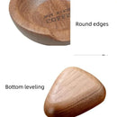 Axyaa Solid Wood Coffee Bean Bowl Measuring Container Espresso Dosing Cup Tray