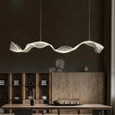 Axyaa Nordic Acrylic Wave Pendant Lights - Modern LED Ceiling Chandeliers for Home Decor