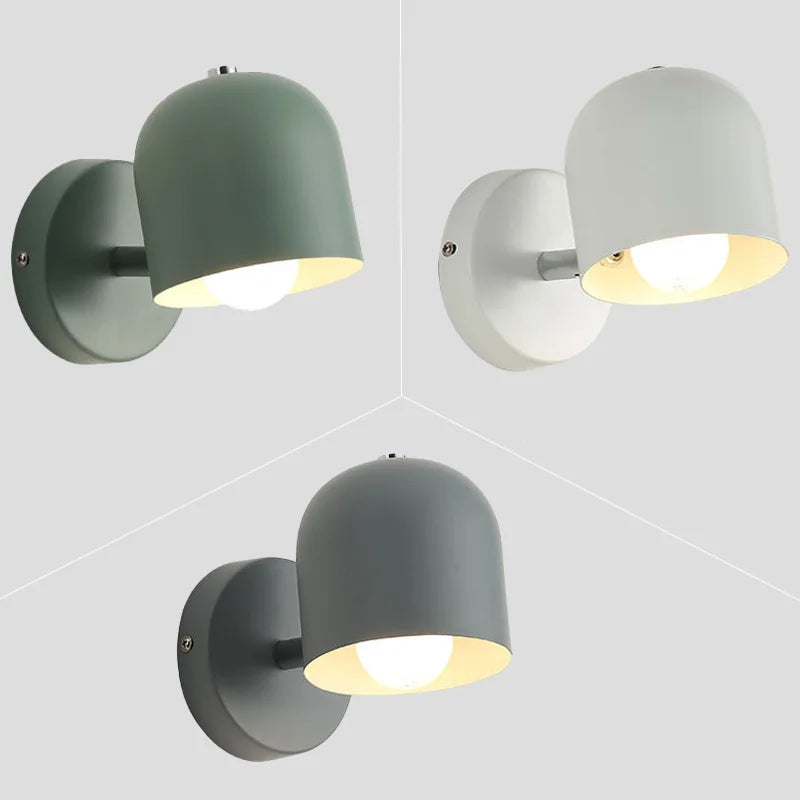 Nordic Minimalist Wall Sconce Macaron Aisle Light for Bedside and Cloakroom