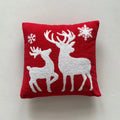 Axyaa Christmas Deer Snowflake Cushion Cover - Home Sofa Decor