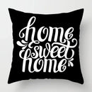 Axyaa Nordic Black Sweet Home Sofa Pillowcase Set