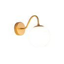 Axyaa Gold Glass Ball LED Wall Lamp for Home Decor