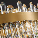 Axyaa Crystal Living Room Chandelier, Bedroom Pendant Lamp, Luxury Ceiling Light