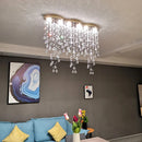 Axyaa Crystal LED Pendant Lamp for Restaurant Bar Counter, Minimalist Design