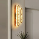 Axyaa Crystal Wall Lamp Modern Living Bedroom Sconce Fixture Lumina