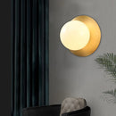 Axyaa White Glass Wall Lights Gold Metal G9 Bulb Luxury Indoor Bedroom Living Room