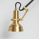 Axyaa Industrial Style Copper Wall Lamp with 360° Adjustable Arm for Bedroom and Restaurant