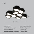 Axyaa Geometric Honeycomb LED Ceiling Light - Modern Nordic Design for Home Decoration