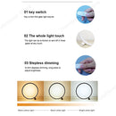 Axyaa LED Circular Ring Table Lamp Dimmable Night Light for Home and Hospitality