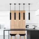 Axyaa Metal Bullet Pendant Chandelier for Bedroom Dining Kitchen GU10 Lustre Light
