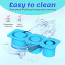 Axyaa Silicone Ice Cube Mold with Lid, Non-Stick and Easy Demoulding for Soft Ice Cubes