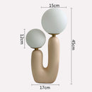 Nordic Glass Ball Table Lamp Green Pink Resin Axyaa Cute Creativity Bedroom Living Room