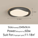 Axyaa Wood Grain Minimalism Ceiling Light 60W for Living Room Bedroom Lighting