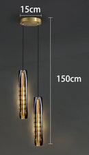 Axyaa Crystal Chandeliers: Modern LED Ceiling Lamp for Living Room