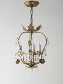 Axyaa Iron Crystal Chandelier: Elegant Lighting for Home, Restaurant, and Retail Spaces
