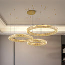 Axyaa Modern Crystal Chandelier LED Ceiling Pendant Lights