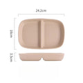 Axyaa Ceramic Grid Plate for Weight Loss Fruit Breakfast - Highend Quality