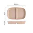 Axyaa Ceramic Grid Plate for Weight Loss Fruit Breakfast - Highend Quality