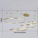 Axyaa Circular Copper Pendant Light | Modern Minimalist Living Room Dining Hall Fixture