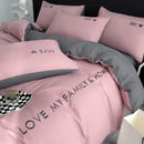 Axyaa Nordic Luxury Egyptian Cotton Bedding Set: King Queen Double Twin Size