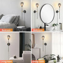 Axyaa 150mm Smoke Grey Glass Ball Lampshade for Living Room