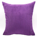 Axyaa Soft Corduroy Cushion Cover Striped Throw Pillow Case for Home Decor