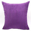 Axyaa Soft Corduroy Cushion Cover Striped Throw Pillow Case for Home Decor