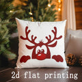 Axyaa Christmas Reindeer & Santa Pillows: Sofa Bedroom Car Rectangular Cushion