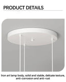 Axyaa Panda Chandelier, 3-Head Long Design for Restaurants, Bars, and Dining Tables