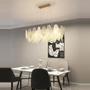 Axyaa Art Deco Glass LED Pendant Light - Dimmable Designer Suspension Luminaire