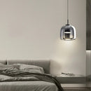 Axyaa Smoky Glass LED Pendant Light 8W - Modern Nordic Style for Bedroom, Dinning, Living Room